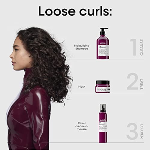 L'Oreal Professionnel Curl Expression Shampoo Shampoo ומסכת שיער Hydrates and Netangles | לסוגי שיער מתולתלים ושיער | סולפט ופרבן בחינם